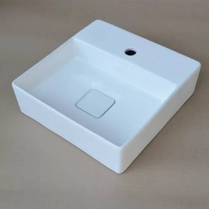 Cuba para Banheiro de Apoio Icasa Quadrado 40x40cm Branco - ICA2900