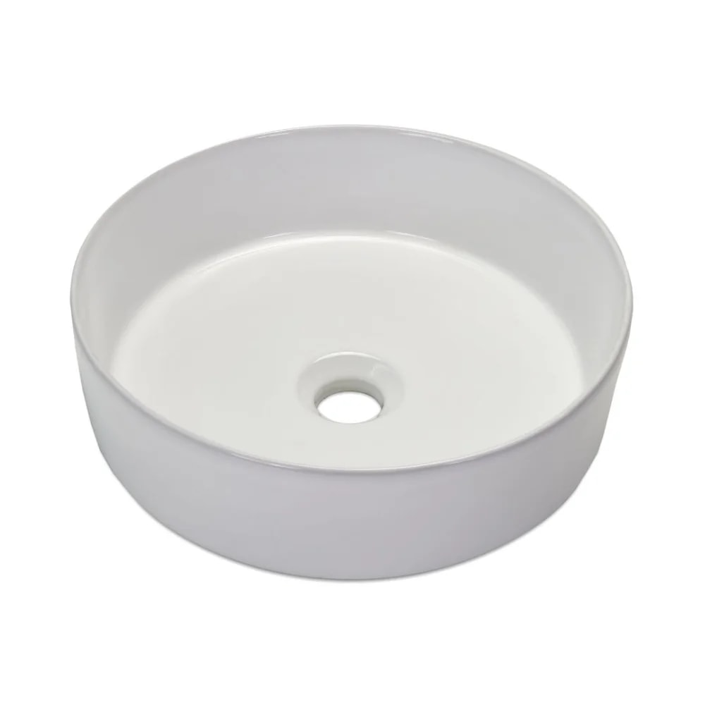 Cuba para Banheiro de Apoio Icasa Redonda 35cm Branco - ICA2500