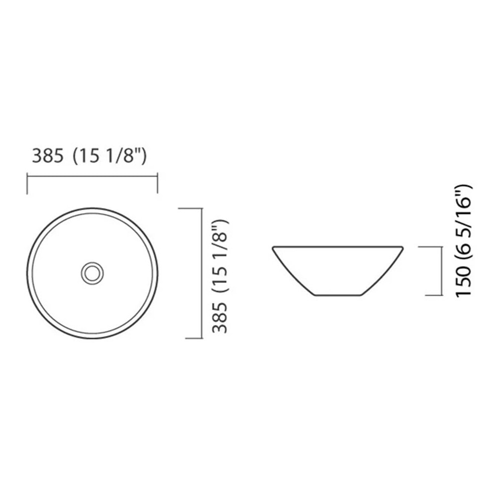 Cuba para Banheiro de Apoio Icasa Redonda 38cm Branca - ICA100