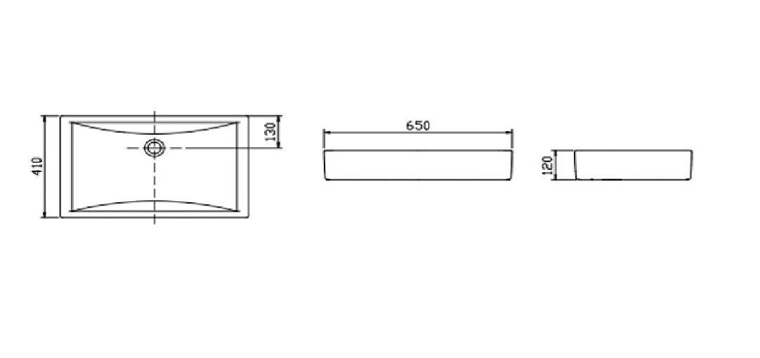 Cuba Para Banheiro De Apoio Incepa Gran Pacifc Retangular 65x40 Branco - 1632740017100