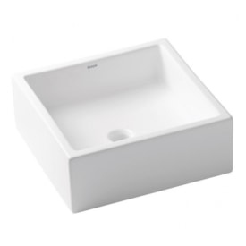 Cuba para Banheiro de Apoio Incepa Loft Q5 Quadrada 35 x 35cm Branco - 1850490017100