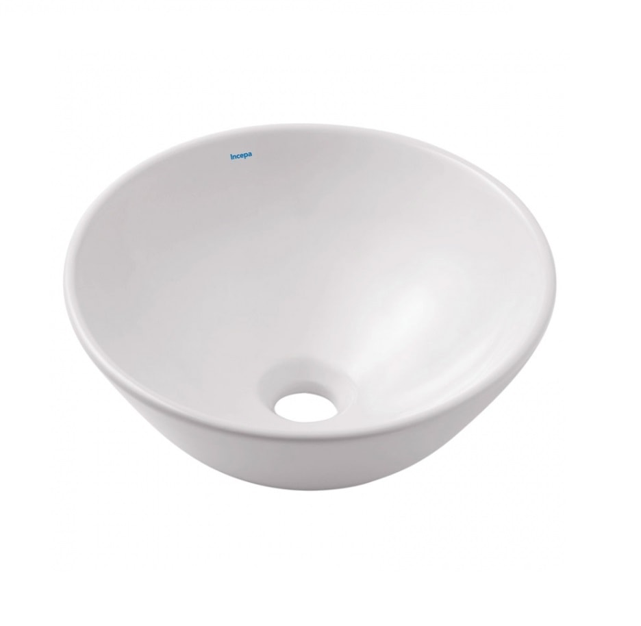 Cuba para Banheiro de Apoio Incepa Loft R1 Redonda 35cm Branca - 1850970017100