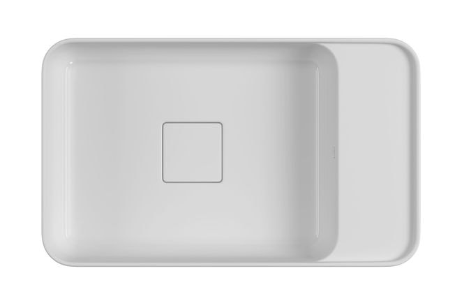 Cuba para Banheiro de Apoio ou Suspensa Deca Retangular 50cm Branca - L.43050.MD.17