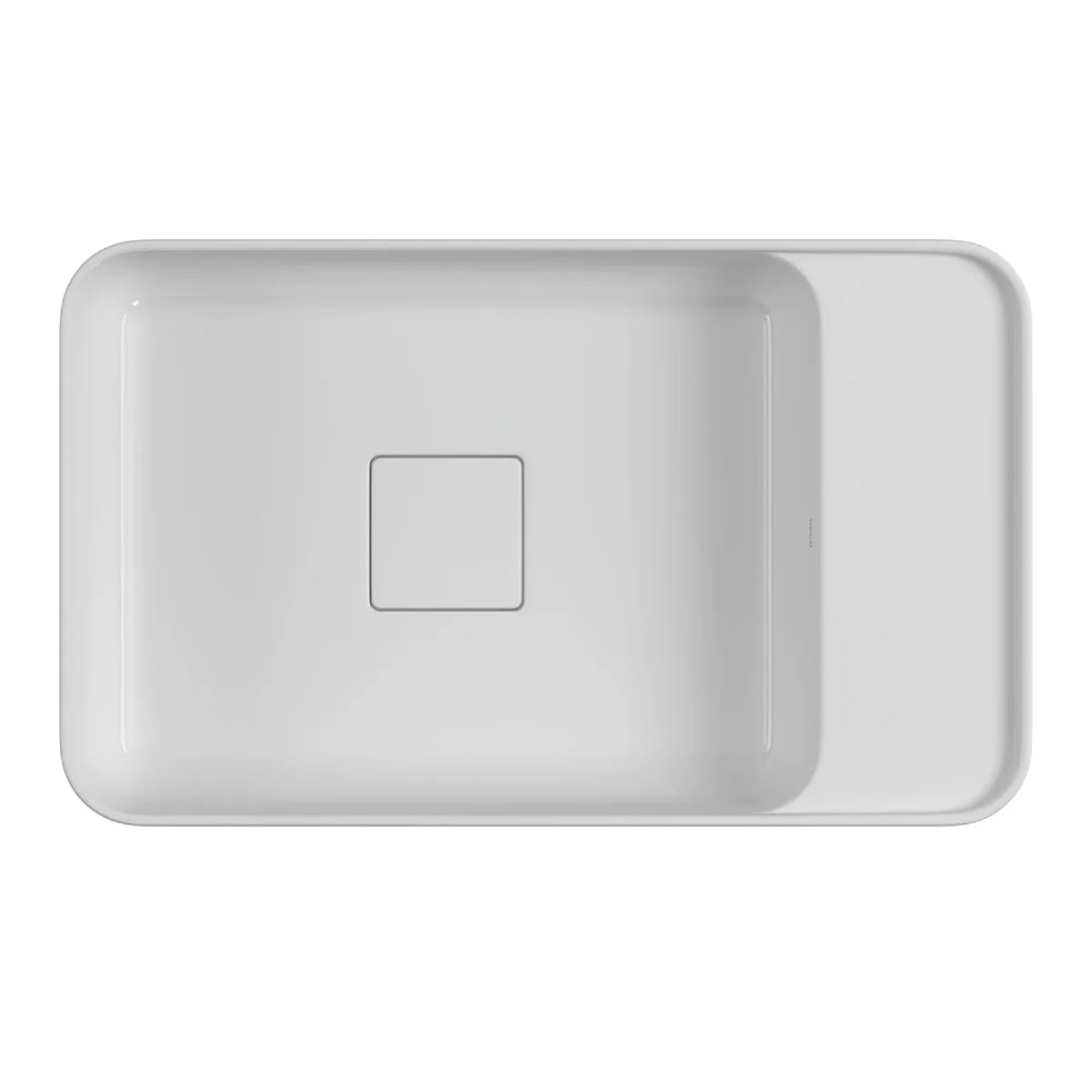 Cuba para Banheiro de Apoio ou Suspensa Deca Retangular 50cm Branca - L.43050.MD.17