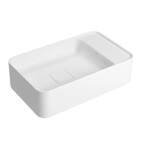 Cuba para Banheiro de Apoio ou Suspensa Deca Retangular 50cm Branca - L.43050.MD.17