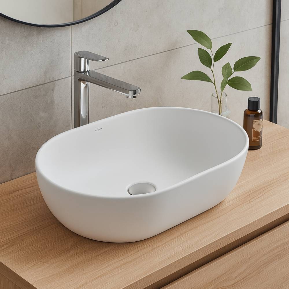 Cuba para Banheiro de Apoio Oval Docol 48x35x13cm Branca - 12016899026