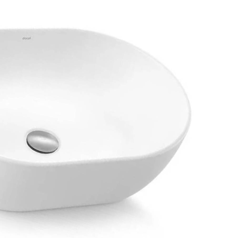 Cuba para Banheiro de Apoio Oval Docol 48x35x13cm Branca - 12016899026