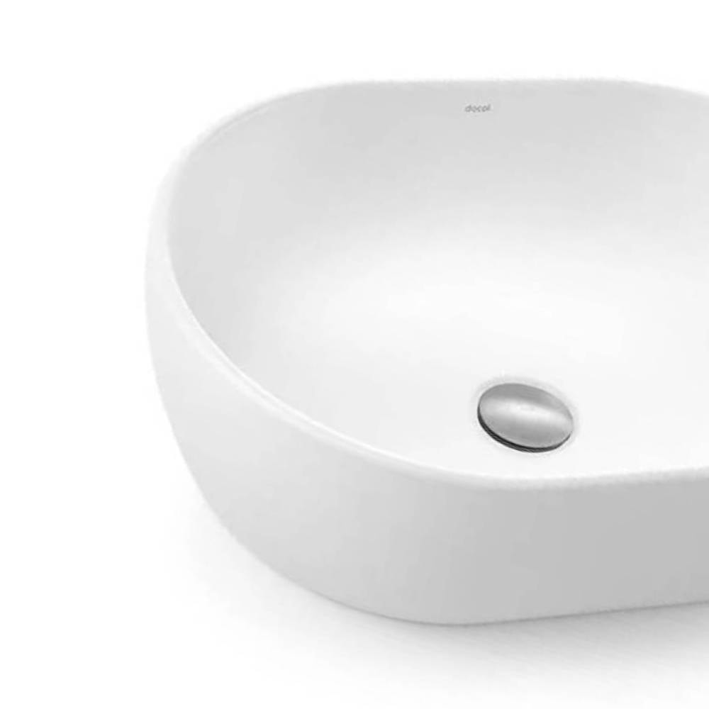 Cuba para Banheiro de Apoio Oval Docol 48x35x13cm Branca - 12016899026