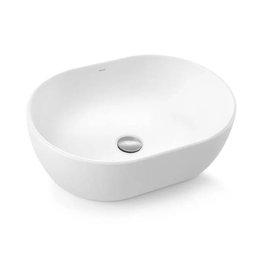 Cuba para Banheiro de Apoio Oval Docol 48x35x13cm Branca - 12016899026