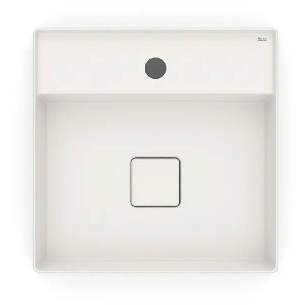 Cuba para Banheiro de Apoio Quadrada com Mesa Roca T9 Terra 40x40cm Beige - A32787T650