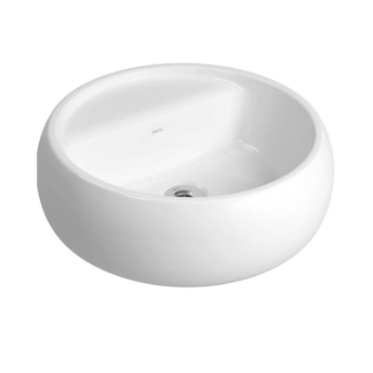 Cuba para Banheiro de Apoio Redonda Deca com Deck 40cm Branca - L.12040.M.BD.17