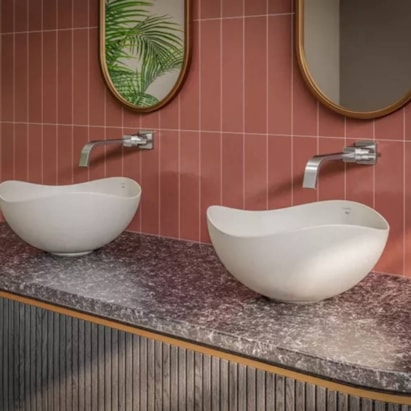 Cuba para Banheiro de Apoio Roca 37,5x37,7cm Ruy Ohtake Branco - A327A15000