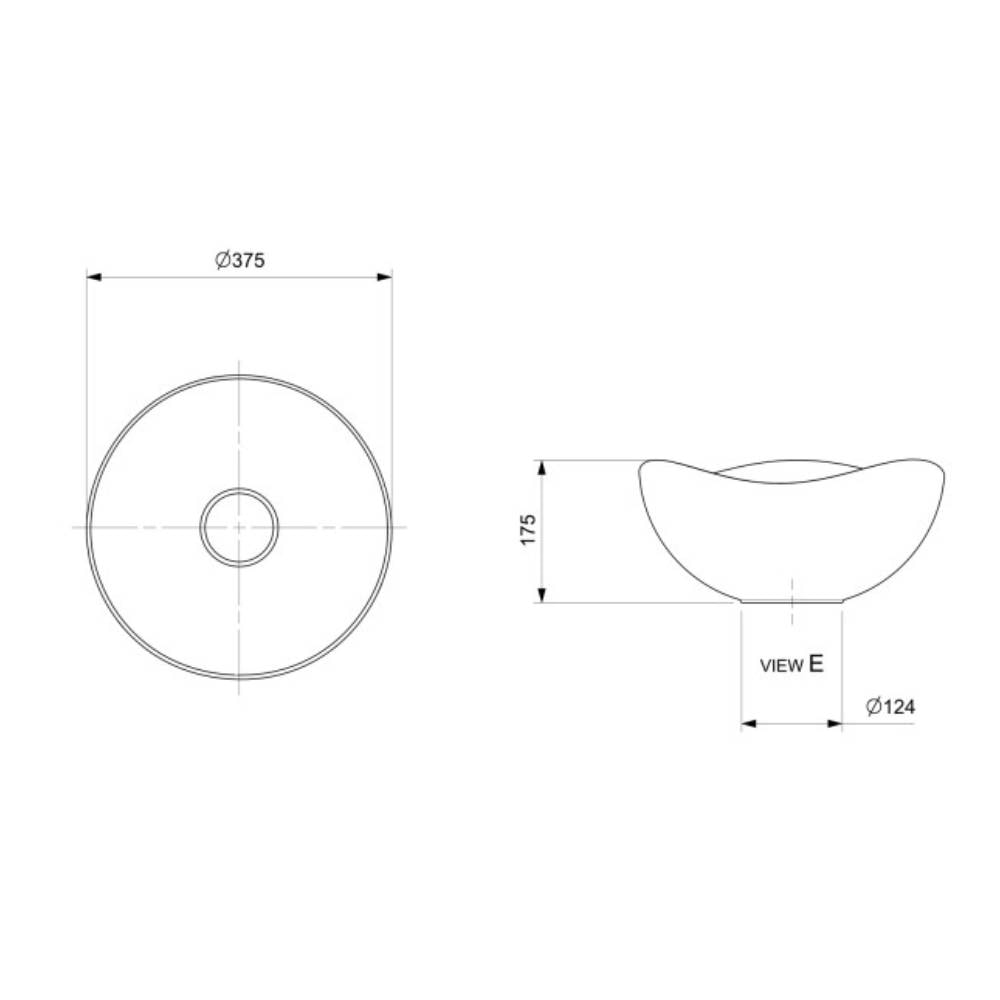 Cuba para Banheiro de Apoio Roca 37,5x37,7cm Ruy Ohtake Branco - A327A15000