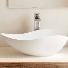 Cuba para Banheiro de Apoio Roca 55x37cm Ruy Ohtake Branco - A327A13000