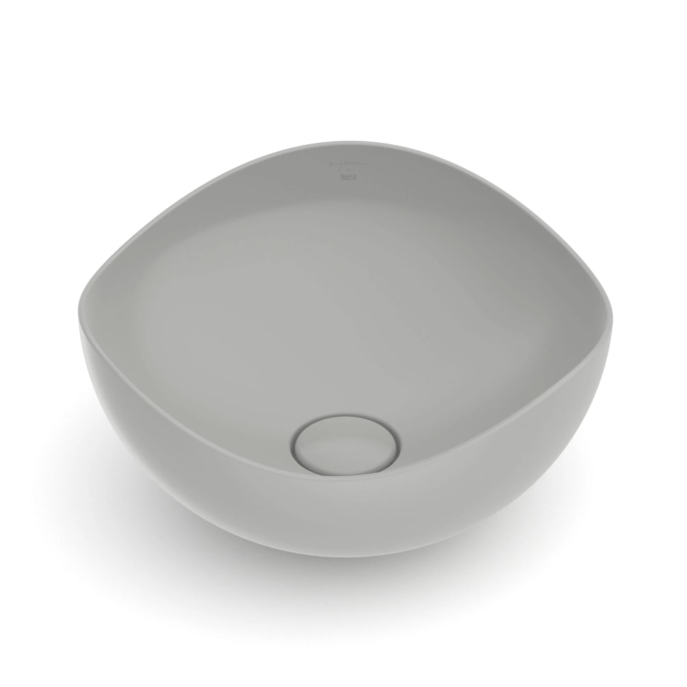 Cuba para Banheiro de Apoio Roca Oval 54x37cm Café - A327A15668