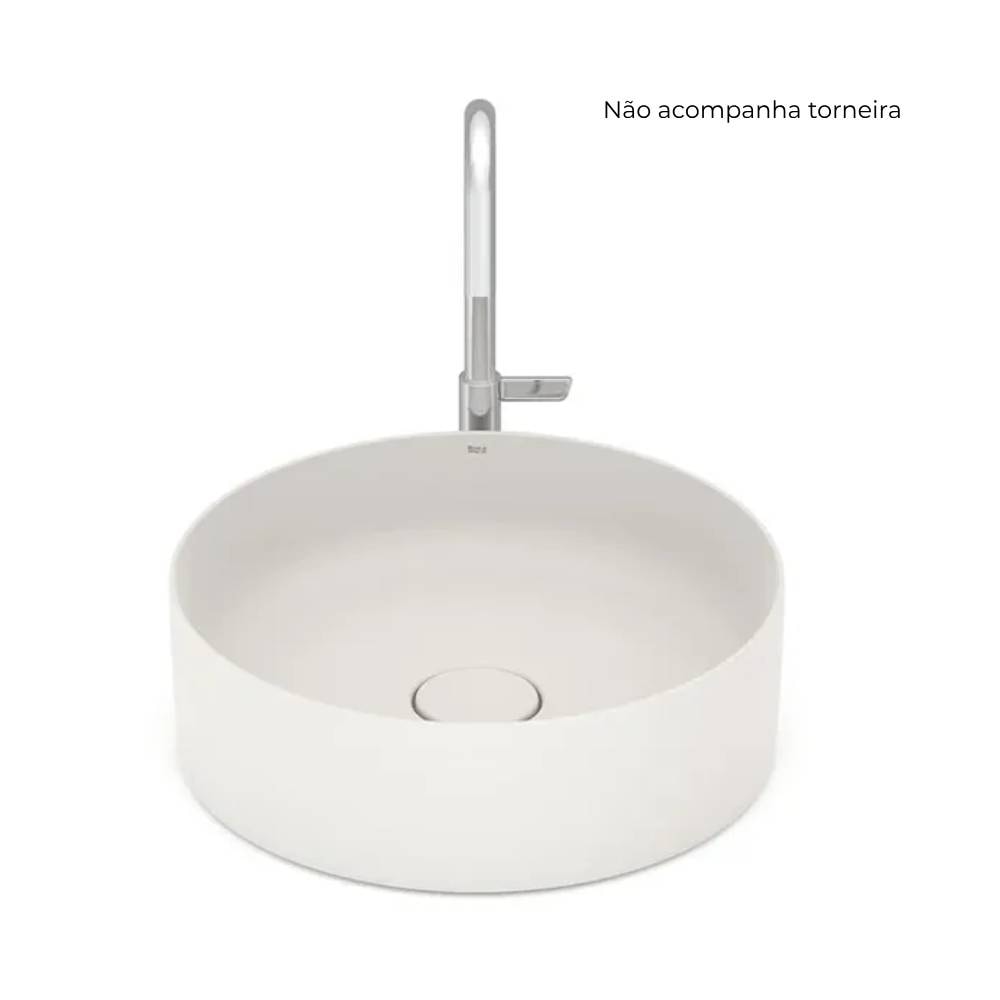 Cuba para Banheiro de Apoio Roca Redonda 39cm T2 Terra Beige - A32787N650