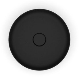 Cuba para Banheiro de Apoio Roca Redonda 39cm T2 Terra Black Matte - A32787N080