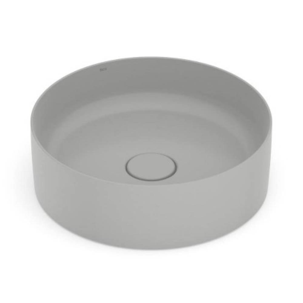 Cuba para Banheiro de Apoio Roca Redonda 39cm T2 Terra Stone - A32787N070