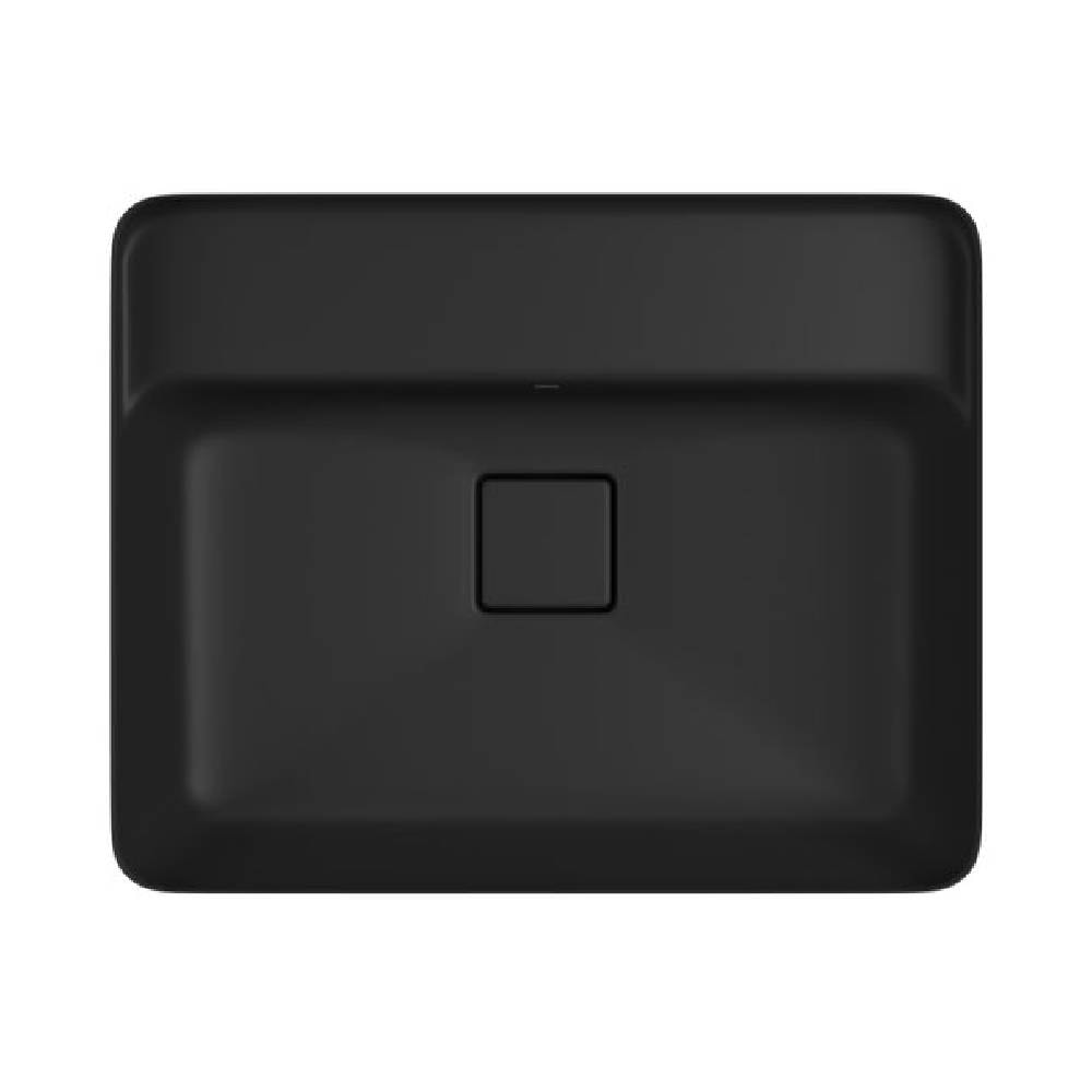 Cuba para Banheiro de Embuitr Deca Retangular com Mesa 50cm Ebano Fosco - L.33050.M.94