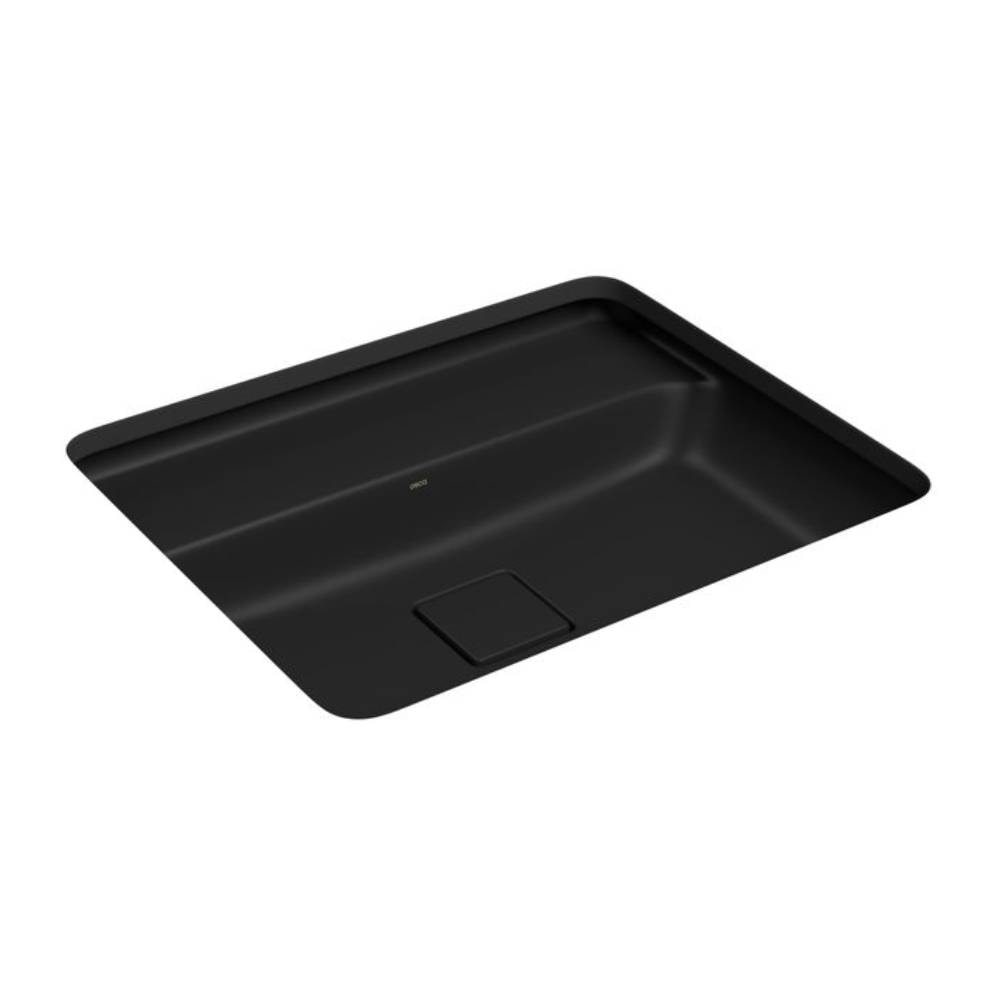 Cuba para Banheiro de Embuitr Deca Retangular com Mesa 50cm Ebano Fosco - L.33050.M.94