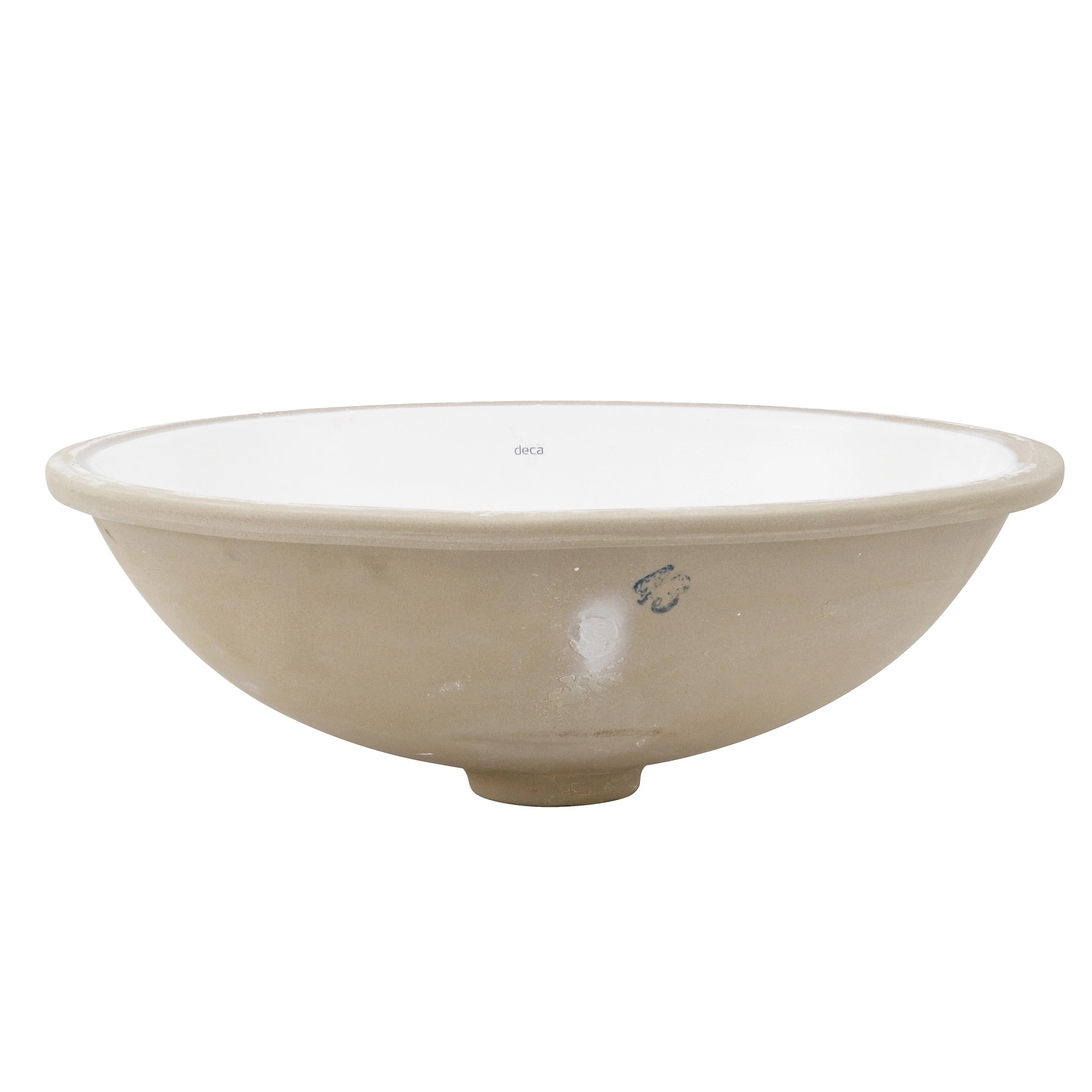 Cuba para Banheiro de Embutir Deca Oval 39 x 30,5cm Branca - L.59.17