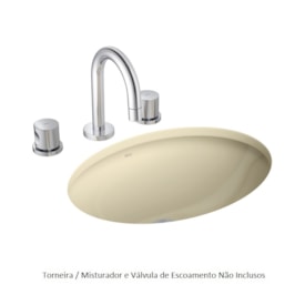 Cuba para Banheiro de Embutir Deca Oval 39x30,5cm Creme - L.59.37