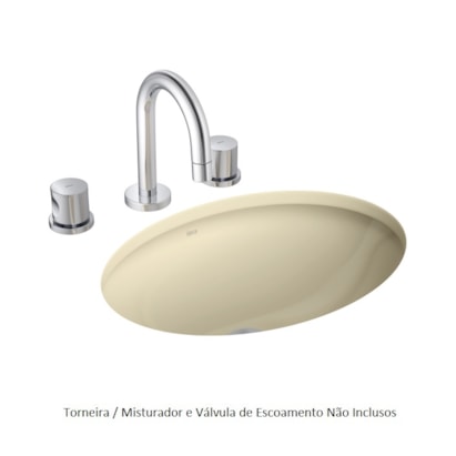 Cuba para Banheiro de Embutir Deca Oval 39x30,5cm Creme - L.59.37