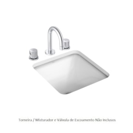 Cuba para Banheiro de Embutir Deca Quadrada 35x35cm Branca - L.415.17