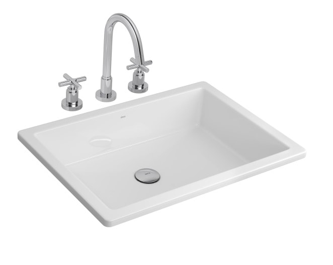 Cuba para Banheiro de Embutir e Sobrepor Deca Facet 50 x 43cm Branca - L.1091.17