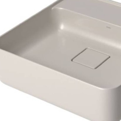 Cuba para Banheiro de Semi Encaixe com Mesa Deca Quadrada 40cm Barbante - L.61040.M.26