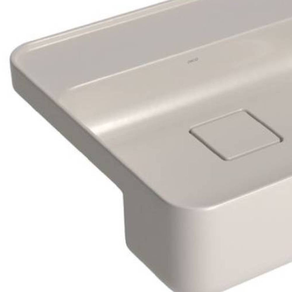 Cuba para Banheiro de Semi Encaixe com Mesa Deca Quadrada 40cm Barbante - L.61040.M.26