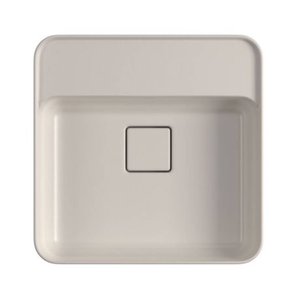 Cuba para Banheiro de Semi Encaixe com Mesa Deca Quadrada 40cm Barbante - L.61040.M.26