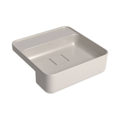 Cuba para Banheiro de Semi Encaixe com Mesa Deca Quadrada 40cm Barbante - L.61040.M.26