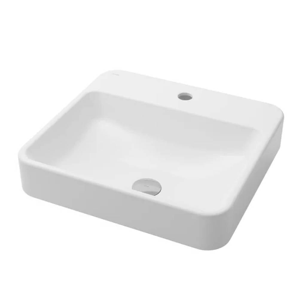 Cuba para Banheiro de Sobrepor com Mesa Docol Frame 50x40x14cm Branca - 12016138026