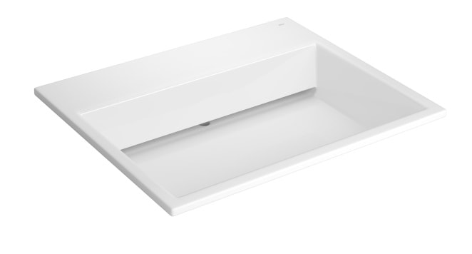 Cuba Para Banheiro De Sobrepor Com Mesa E Válvula Oculta Deca Retangular Branca - L.870.17