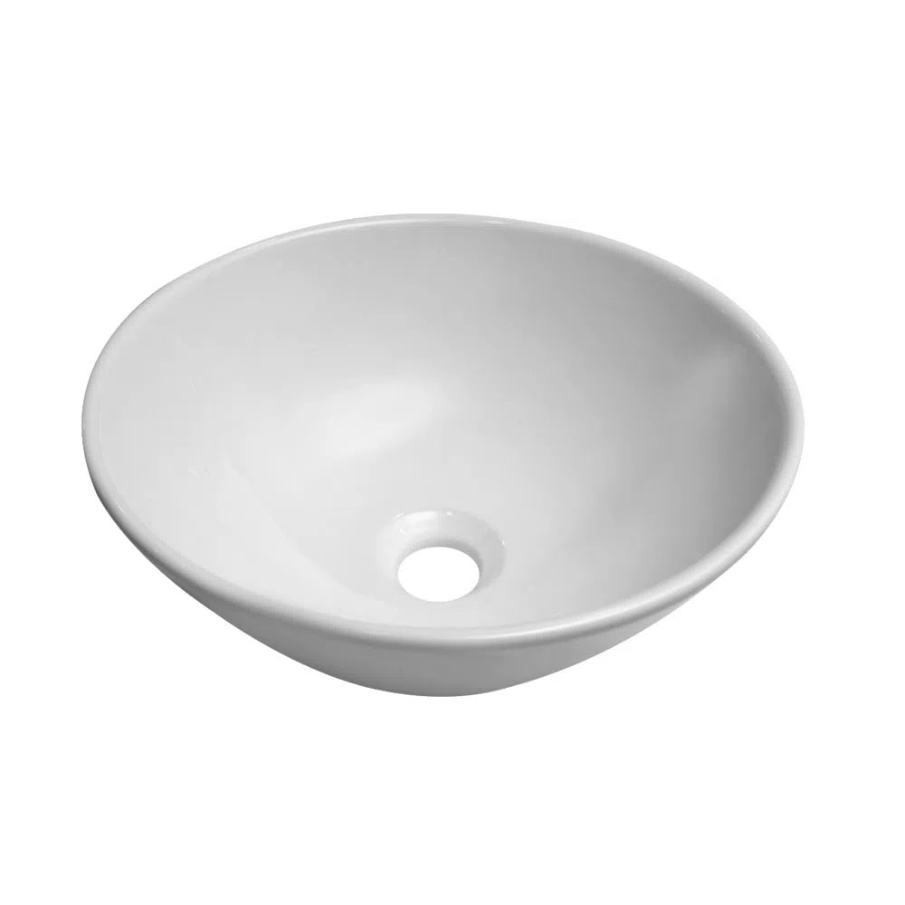 Cuba para Banheiro de Sobrepor Cozimax Cuia Redonda 35cm Branca - 89372