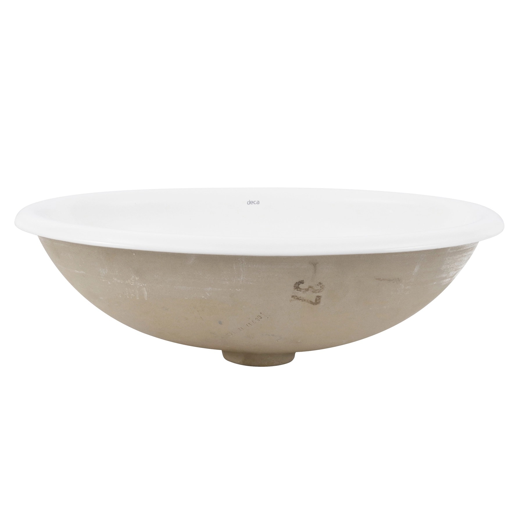 Cuba para Banheiro de Sobrepor Deca Oval 44 x 31cm Branca - L.65.17