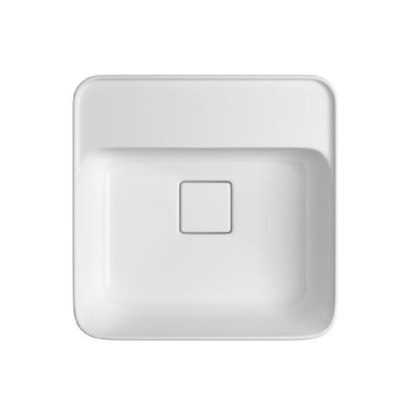 Cuba para Banheiro de Sobrepor Deca Quadrada 40cm Branca - L.21040.M.17