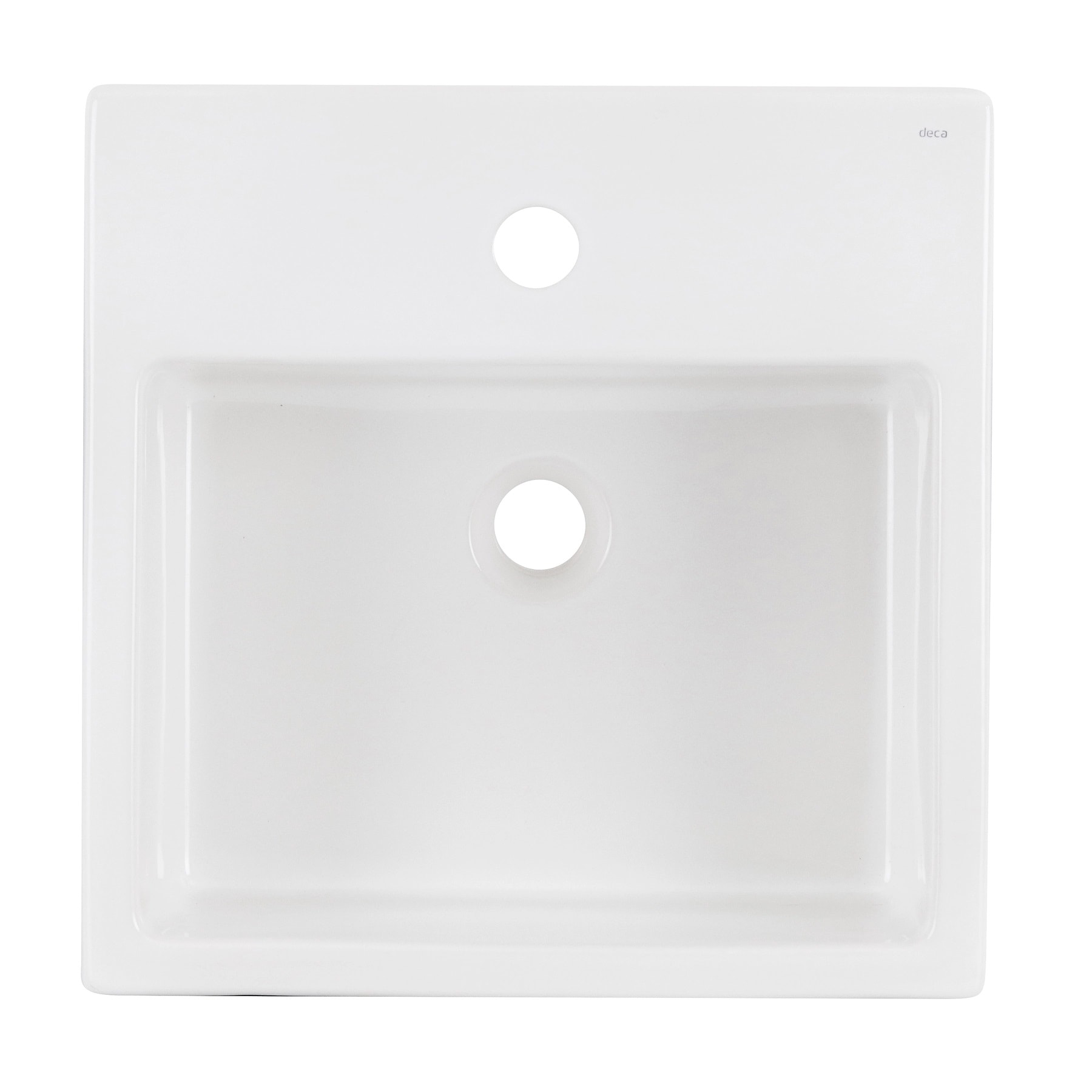Cuba para Banheiro de Sobrepor Deca Quadrada 42 x 42cm Branca - L.730.17