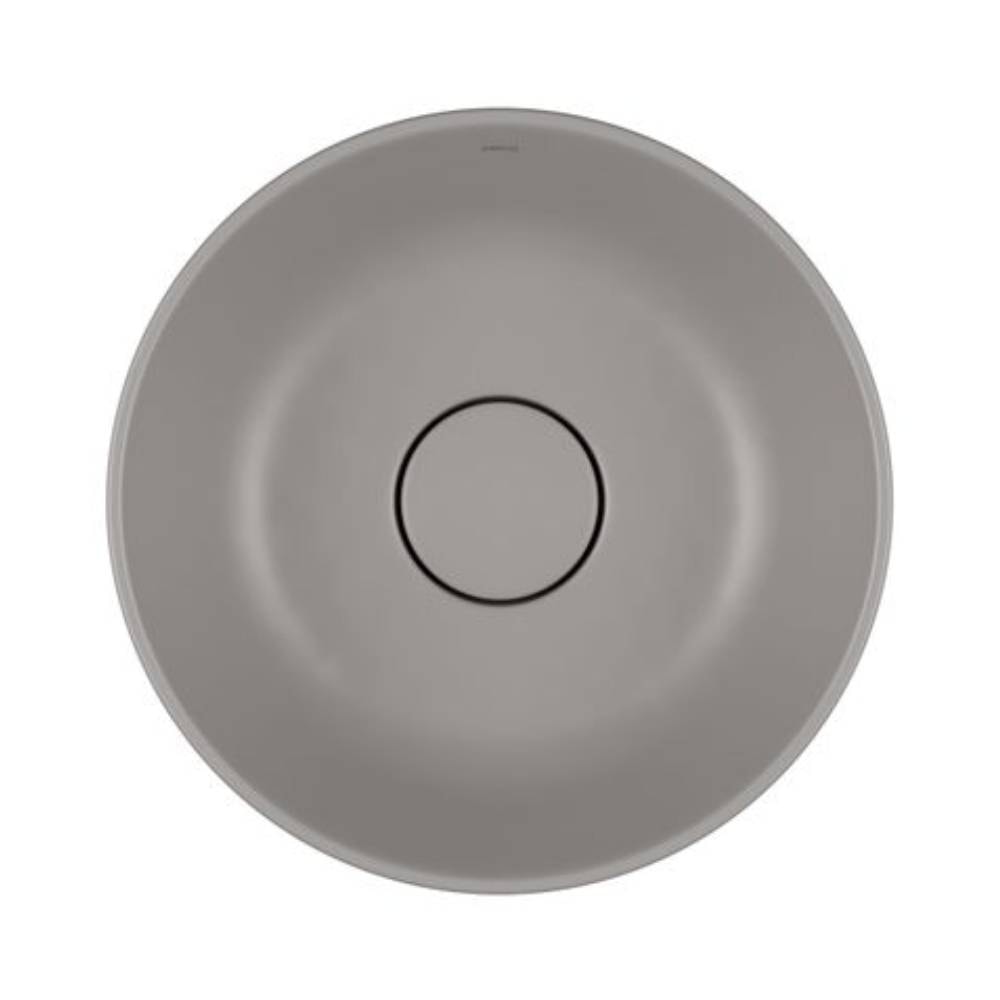 Cuba para Banheiro de Sobrepor Deca Redonda 30cm Cinza Antracite - L.22030.85