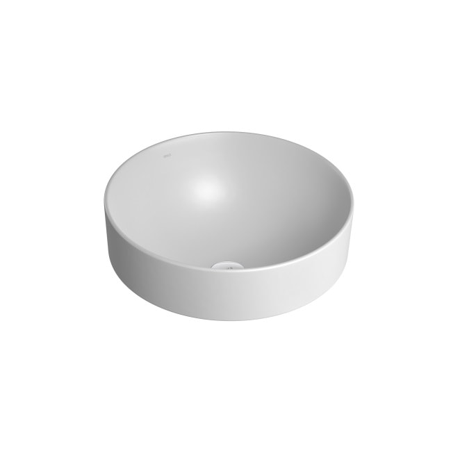 Cuba para Banheiro de Sobrepor Deca Redonda 40cm Branca Fosca - L.1050.16