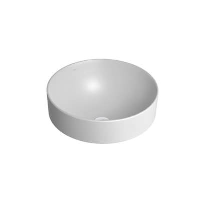 Cuba para Banheiro de Sobrepor Deca Redonda 40cm Branca Fosca - L.1050.16