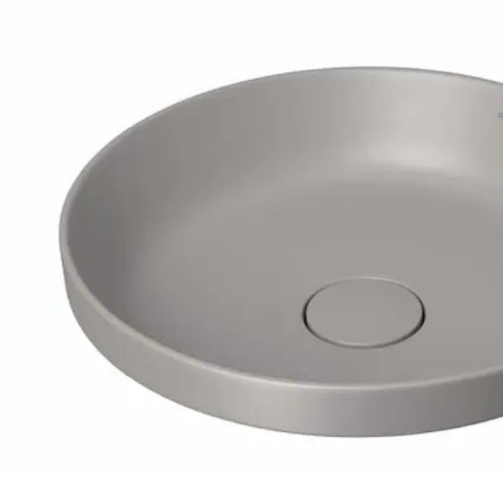 Cuba para Banheiro de Sobrepor Deca Redonda 40cm Soft Antracite - L.22040.85