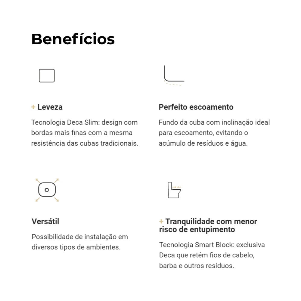 Cuba para Banheiro de Sobrepor Deca Redonda 40cm Soft Antracite - L.22040.85