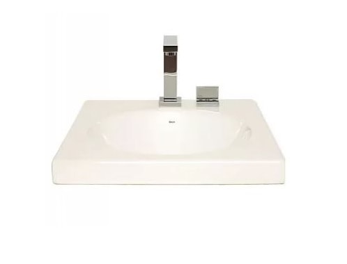 Cuba para Banheiro de Sobrepor Deca Retangular 53 x 47cm Branca - L.103.17