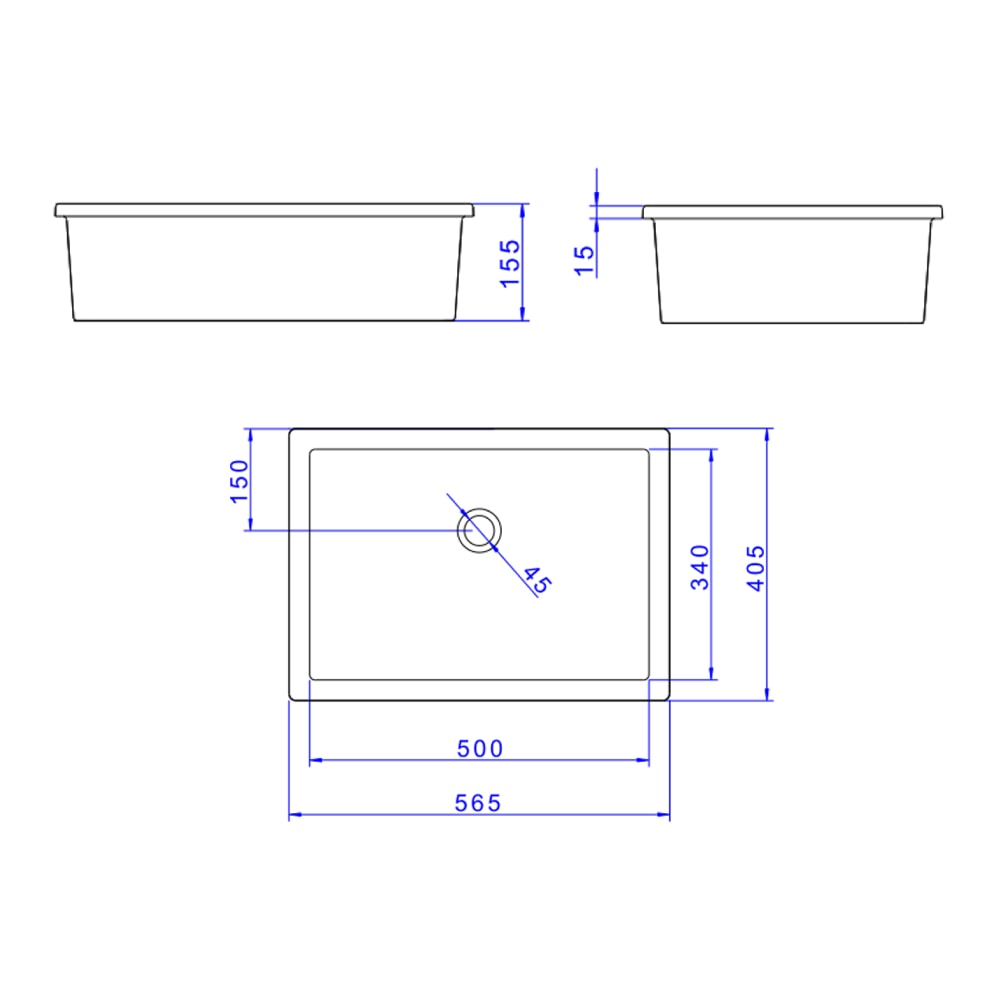 Cuba para Banheiro de Sobrepor Deca Retangular 56x40cm Branco - L.1061.17