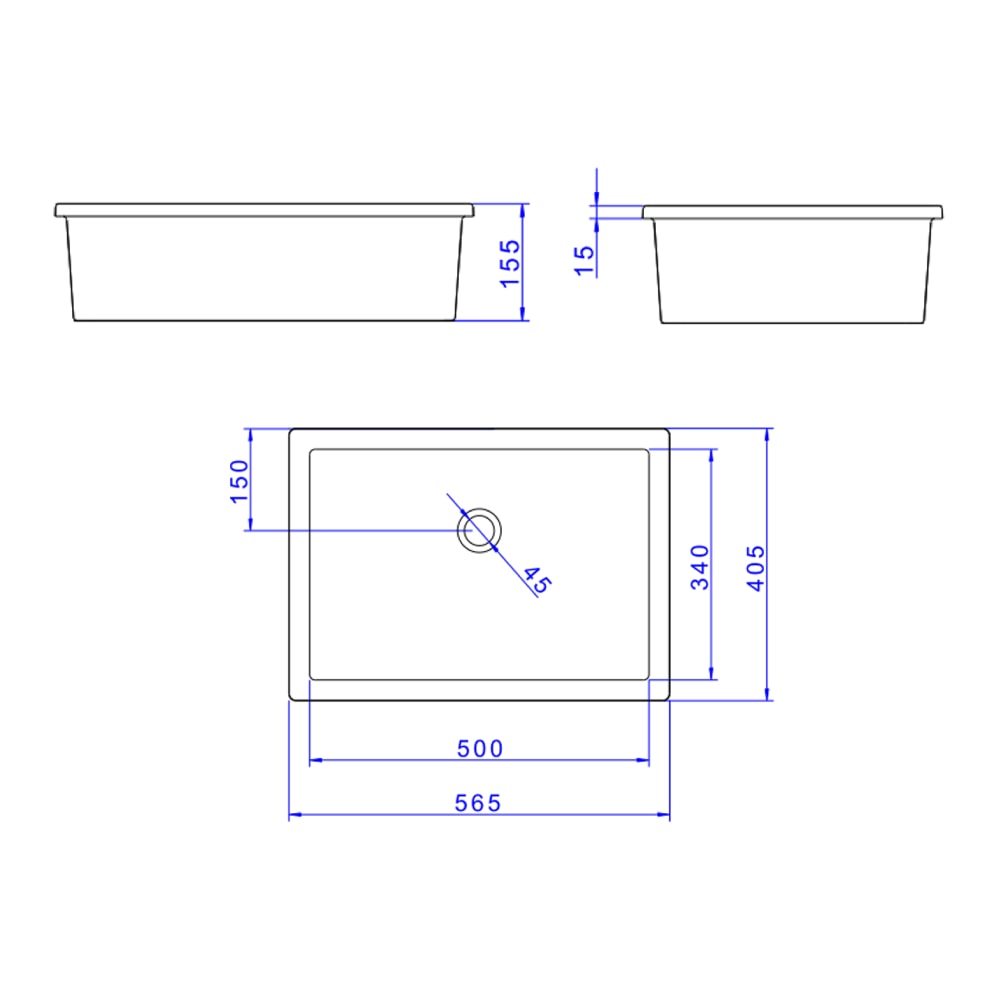 Cuba para Banheiro de Sobrepor Deca Retangular 56x40cm Branco - L.1061.17