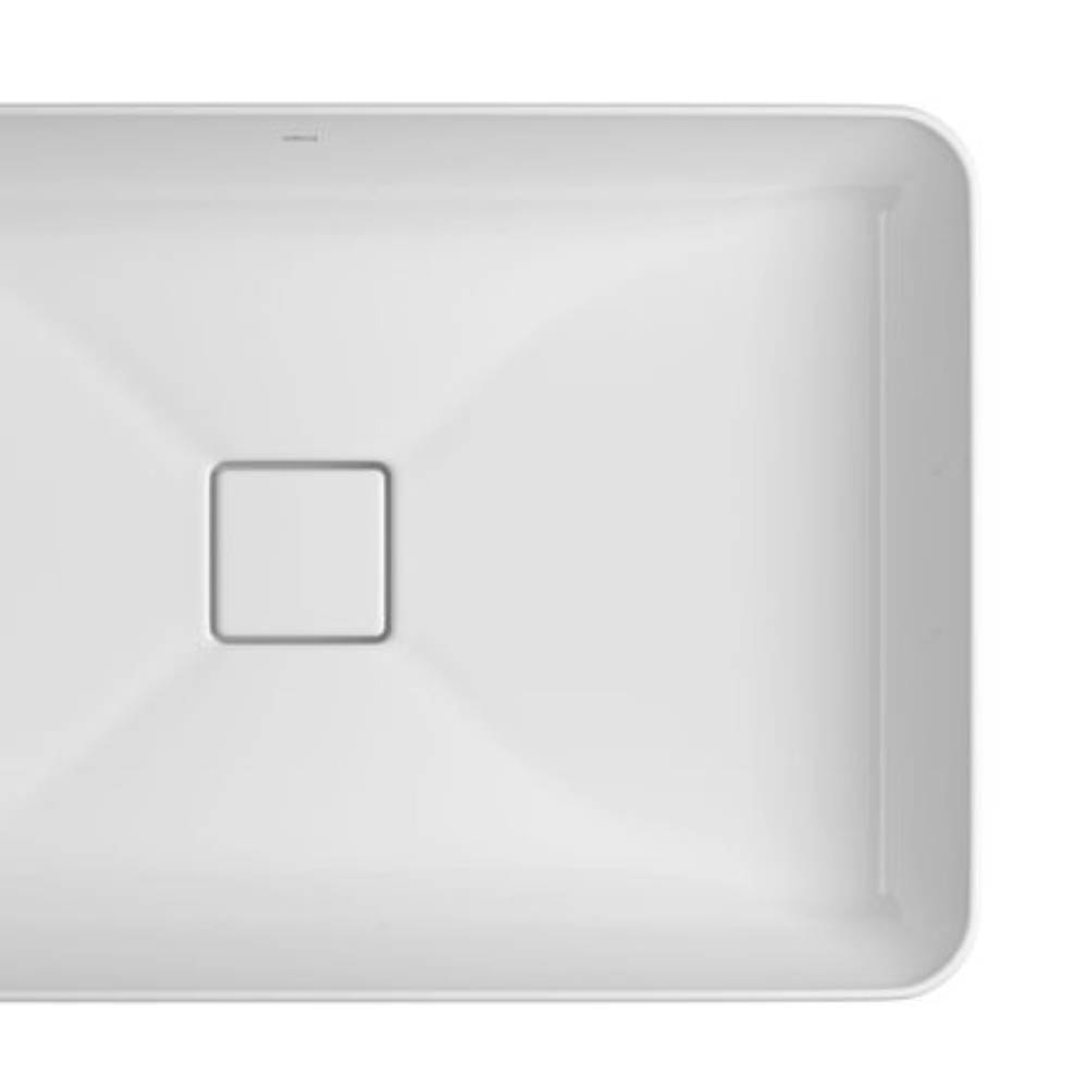 Cuba para Banheiro de Sobrepor Deca Retangular 60cm Branco - L.23060.17