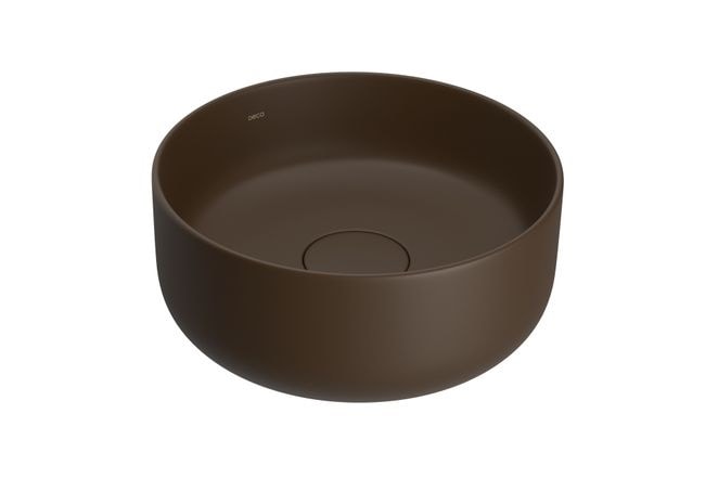 Cuba para Banheiroa de Apoio Deca Redonda 30cm Marrom - L.12030.22