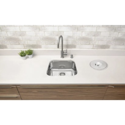 Cuba para Cozinha de Embutir Aço Inox Alto Brilho Tramontina Lavínia 40x34cm - 94020202